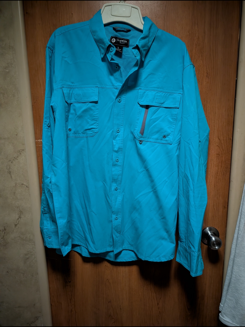 Blue Men's Casual Button-Down Shirt
